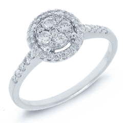 0.37ct 14k White Gold Diamond Lady's Ring