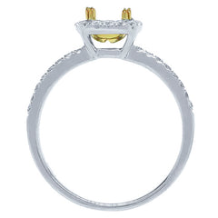 0.25ct 14k Two-tone Gold Diamond Semi-mount Ring