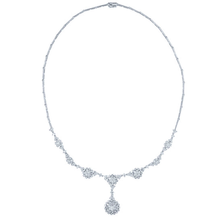 5.31ct 14k White Gold Diamond Necklace