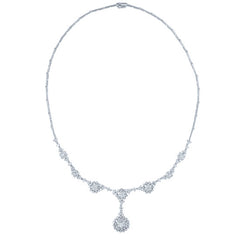 5.31ct 14k White Gold Diamond Necklace