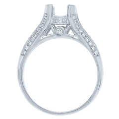 0.35ct 18k White Gold Diamond Semi-mount Ring