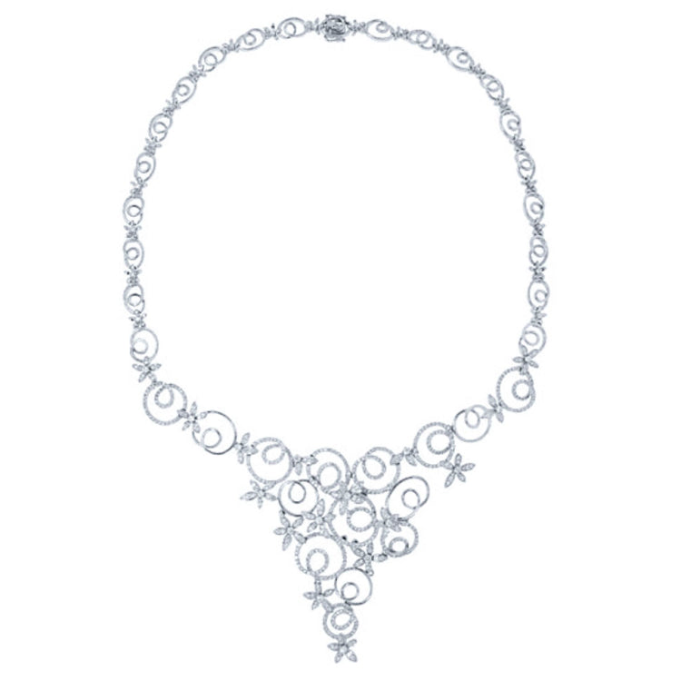 4.93ct 14k White Gold Diamond Necklace