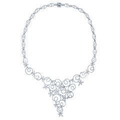 4.93ct 14k White Gold Diamond Necklace