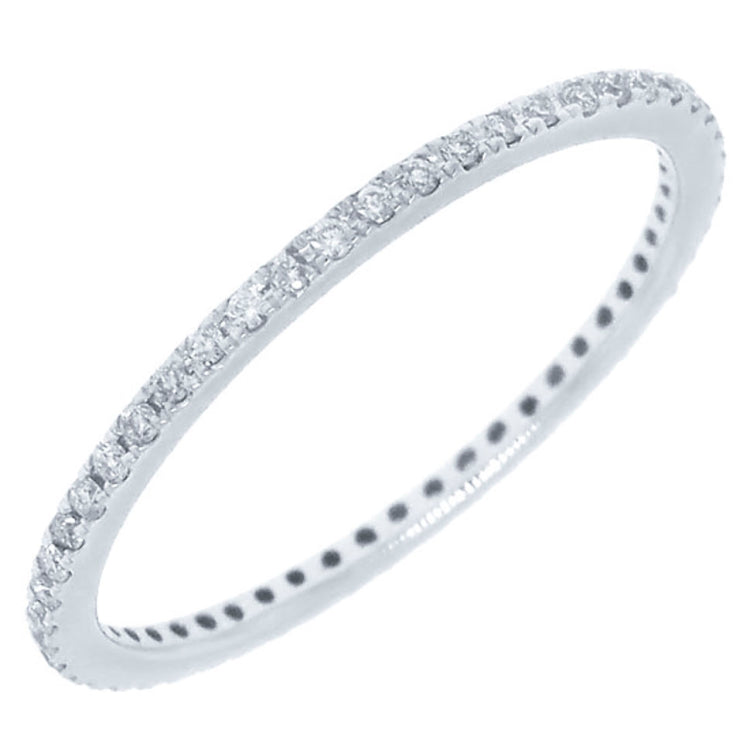 0.21ct 14k White Gold Diamond Eternity Band