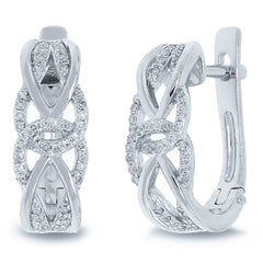 0.20ct 14k White Gold Diamond Earring