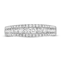 0.73ct 14k White Gold Diamond Lady's Band