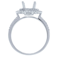 0.37ct 14k White Gold Diamond Semi-mount Ring