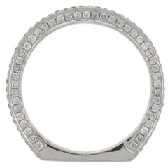 0.70ct 18k White Gold Diamond Lady's Band Size 8.25
