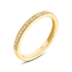 0.12ct 14k Yellow Gold Diamond Lady's Band