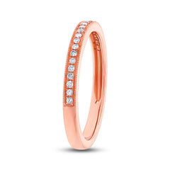0.12ct 14k Rose Gold Diamond Lady's Band