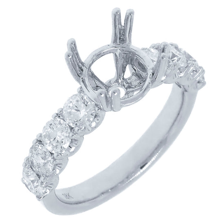 1.10ct-vs 18k White Gold Diamond Semi-mount Ring