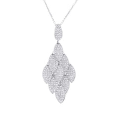 1.53ct 14k White Gold Diamond Pendant