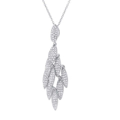 1.53ct 14k White Gold Diamond Pendant