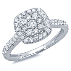 0.60ct 14k White Gold Diamond Lady's Ring