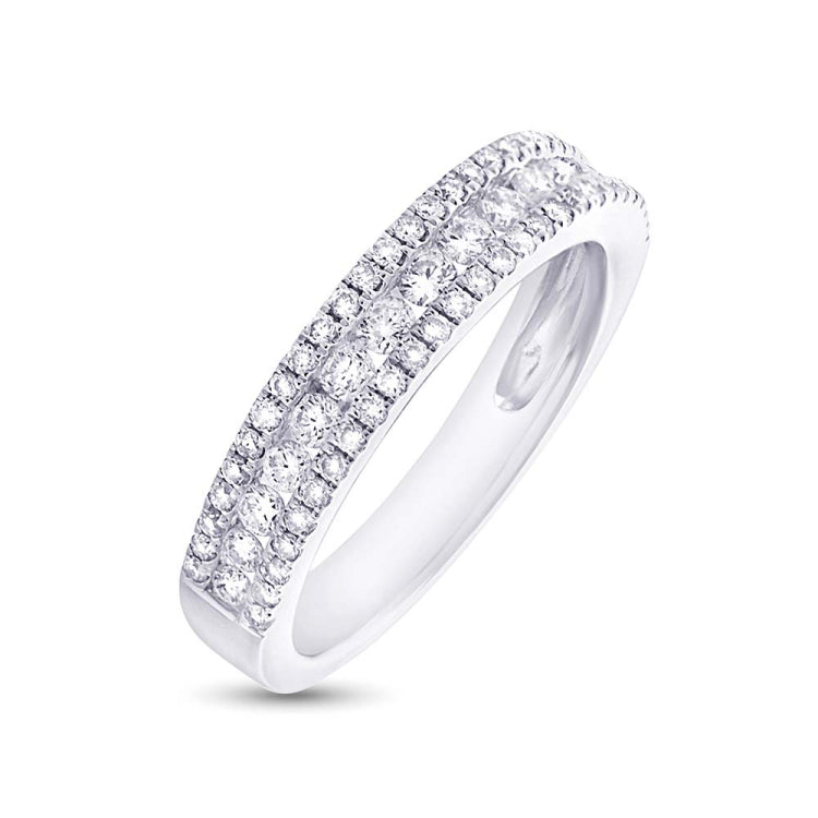 0.44ct 14k White Gold Diamond Lady's Band