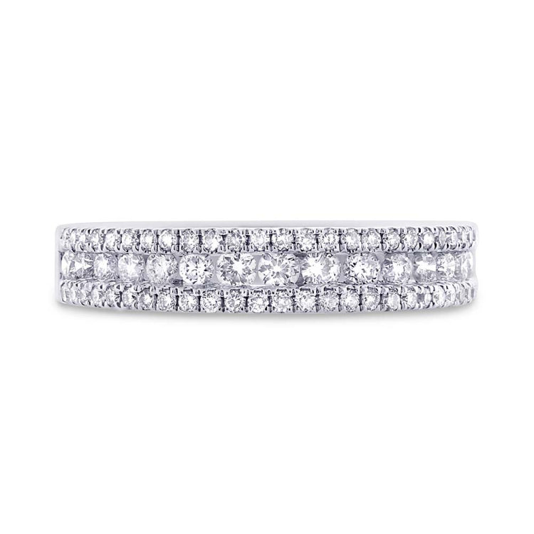 0.44ct 14k White Gold Diamond Lady's Band