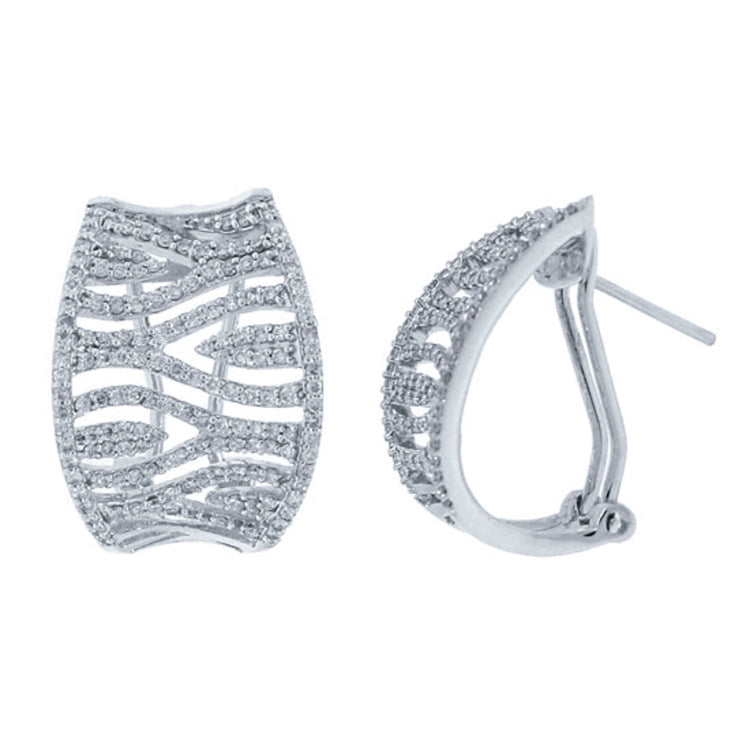 1.15ct 14k White Gold Diamond Earring