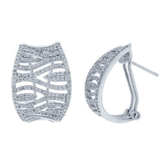1.15ct 14k White Gold Diamond Earring
