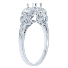 0.30ct 14k White Gold Diamond Semi-mount Ring