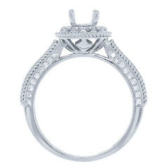 0.35ct 14k White Gold Diamond Semi-mount Ring