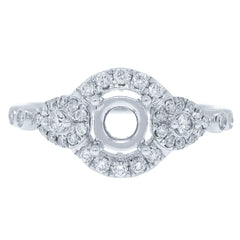 0.35ct 14k Two-tone Rose Gold Diamond Semi-mount Ring