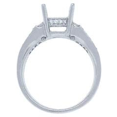0.40ct 18k White Gold Diamond Semi-mount Ring