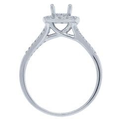 0.32ct 14k White Gold Diamond Semi-mount Ring