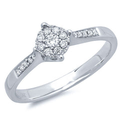 0.17ct 14k White Gold Diamond Lady's Ring