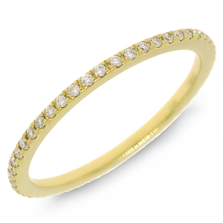 0.21ct 14k Yellow Gold Diamond Eternity Band