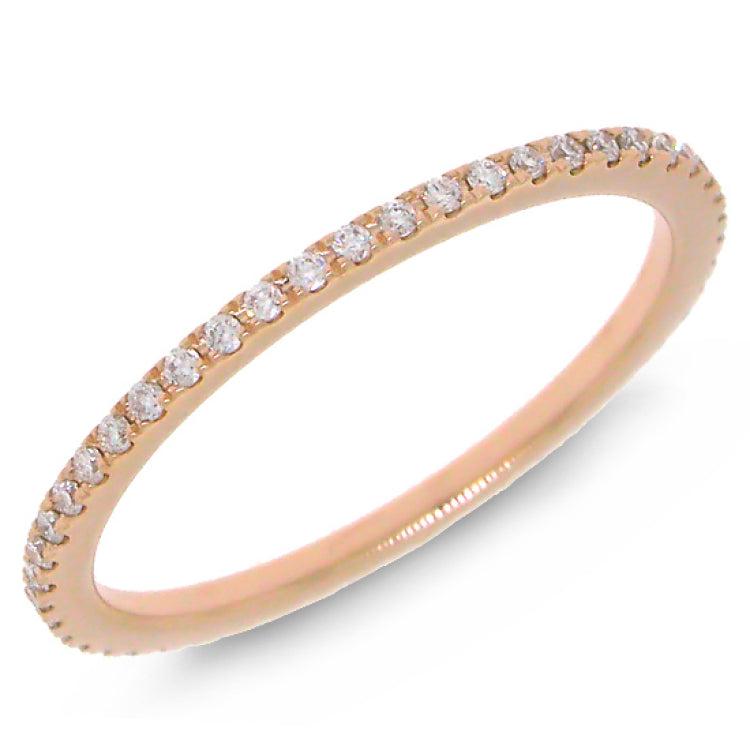 0.21ct 14k Rose Gold Diamond Eternity Band