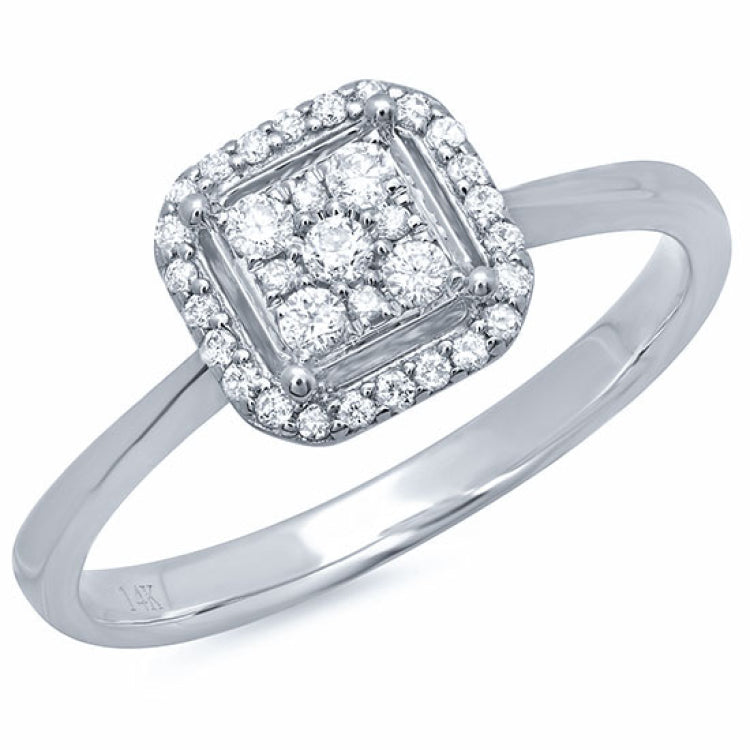 0.20ct 14k White Gold Diamond Lady's Ring