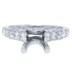 0.60ct 14k White Gold Diamond Semi-mount Ring