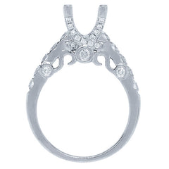 0.60ct 14k White Gold Diamond Semi-mount Ring