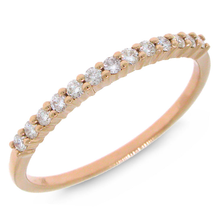 0.30ct 14k Rose Gold Diamond Lady's Band