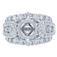 1.70ct 18k White Gold Diamond Semi-mount Ring
