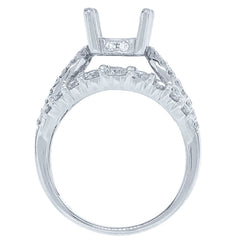 1.70ct 18k White Gold Diamond Semi-mount Ring