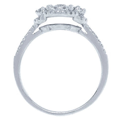 0.40ct 14k White Gold Diamond Cluster Ring