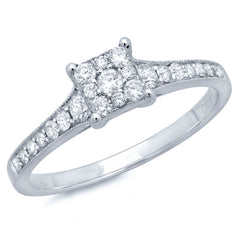 0.40ct 14k White Gold Diamond Lady's Ring