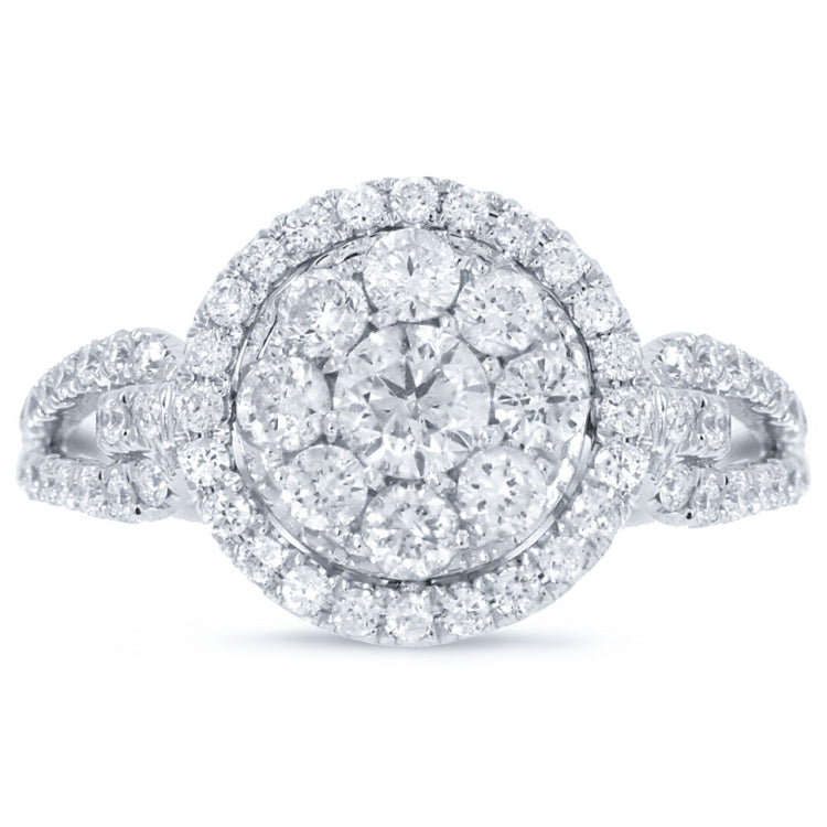 1.13ct 14k White Gold Diamond Lady's Ring