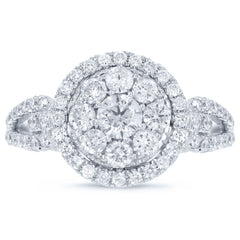 1.13ct 14k White Gold Diamond Lady's Ring