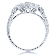 1.13ct 14k White Gold Diamond Lady's Ring