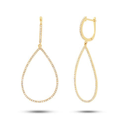 0.52ct 14k Yellow Gold Diamond Earring