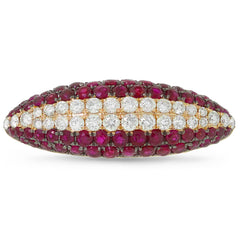 0.57ct Diamond & 1.72ct Ruby 14k Ruby Gold Ring