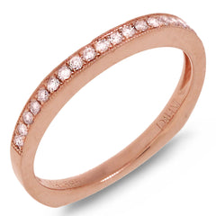 0.20ct 14k Rose Gold Diamond Lady's Band