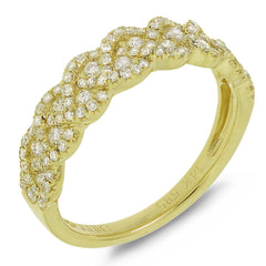 0.57ct 14k Yellow Gold Diamond Lady's Band