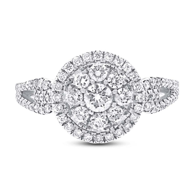 0.81ct 14k White Gold Diamond Lady's Ring