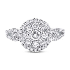 0.81ct 14k White Gold Diamond Lady's Ring