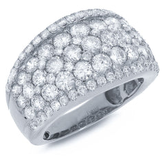 3.40ct 14k White Gold Diamond Lady's Ring