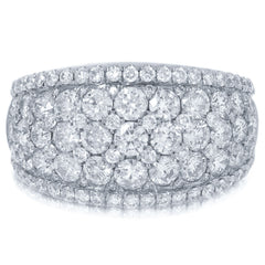 3.40ct 14k White Gold Diamond Lady's Ring