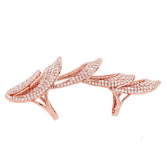 5.19ct 14k Rose Gold Diamond Lady's Ring